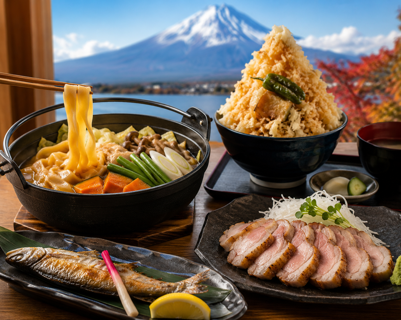 河口湖風味料理